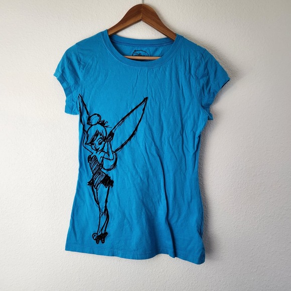 Tinkerbelle Disney Junior's Size XL 15/17 Short Sleeve T-Shirt - Picture 1 of 6